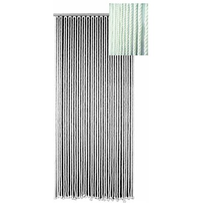 MOREL - Rideau de Porte Cordage Blanc Cassé Coton Tressé