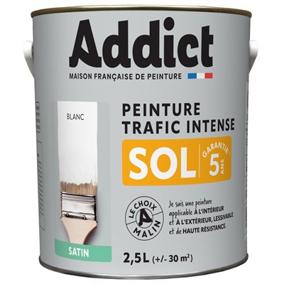ADDICT - Peinture Sol Trafic Intense Satin 2.5L