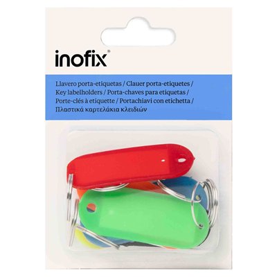 INOFIX - Porte etiquette x 7 assortis en blister