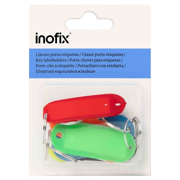 INOFIX - Porte etiquette x 7 assortis en blister