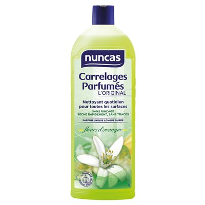 NUNCAS - Nettoyant Carrelages Parfumés Fleurs d'Oranger 1L