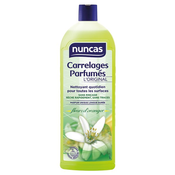 NUNCAS - Nettoyant Carrelages Parfumés Fleurs d'Oranger 1L