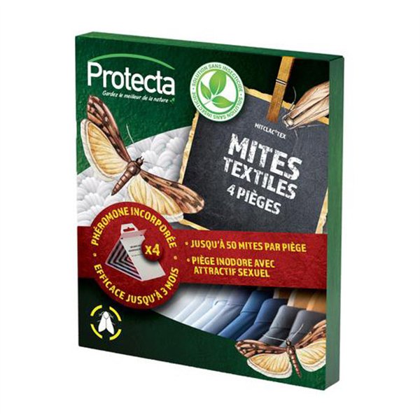 PROTECTA - Mit'clac antimite textile 4pieges   p413