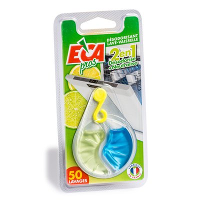 ECA PROS - Désodorisant lave-vaisselle 2-en-1