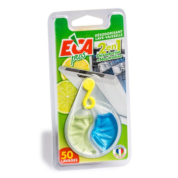 ECA PROS - Désodorisant lave-vaisselle 2-en-1