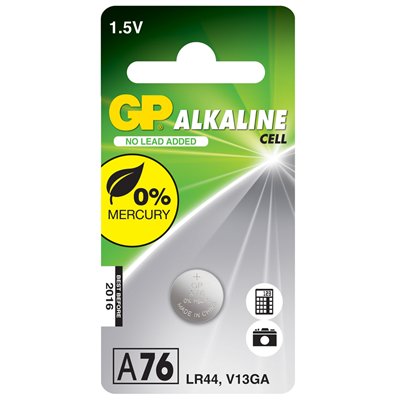 GP - GP Pile Bouton Alcaline A76 - LR44/V13GA Blister de 1