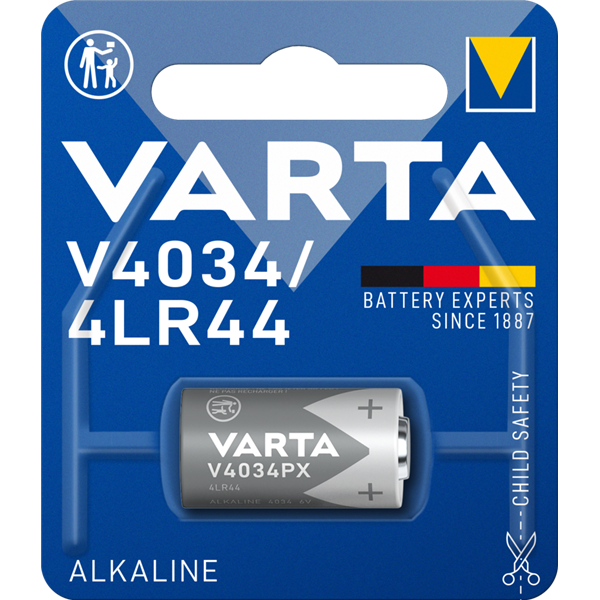 VARTA - Pile électronique alcaline4LR44 V4034PX blister de 1