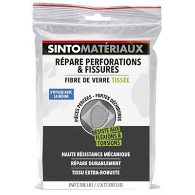 SINTO - Tissu de reparation 270gr fibre de verre tissee rowing 0.5m