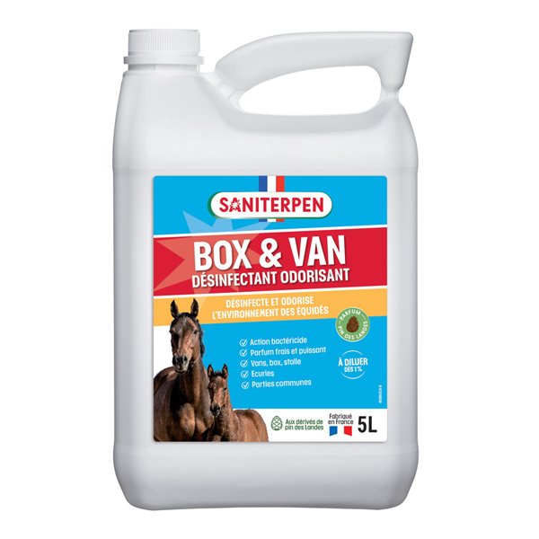 SANITERPEN - Saniterpen désinfectant odorisant box & van 5L