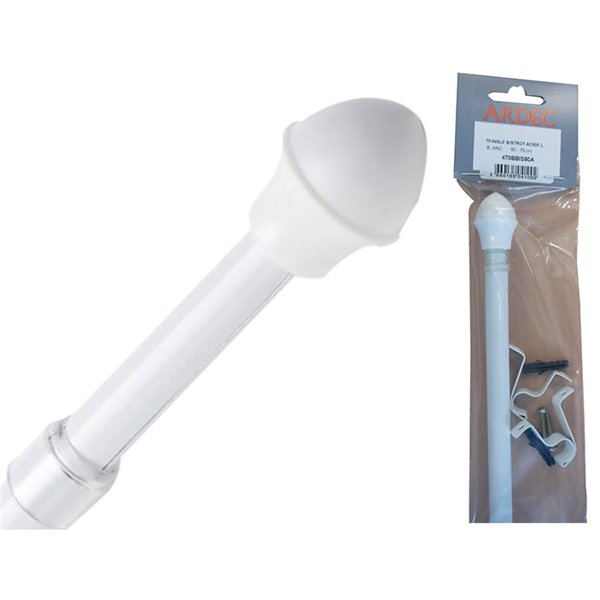 ARDEC - Tringle Bistrot 12mm Blanche Sous Sachet