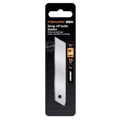 FISKARS - Lames de Rechange Cassables 18mm Blister de 5