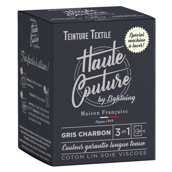 HAUTE COUTURE - Teinture Textile Haute Couture 350g gris charbon