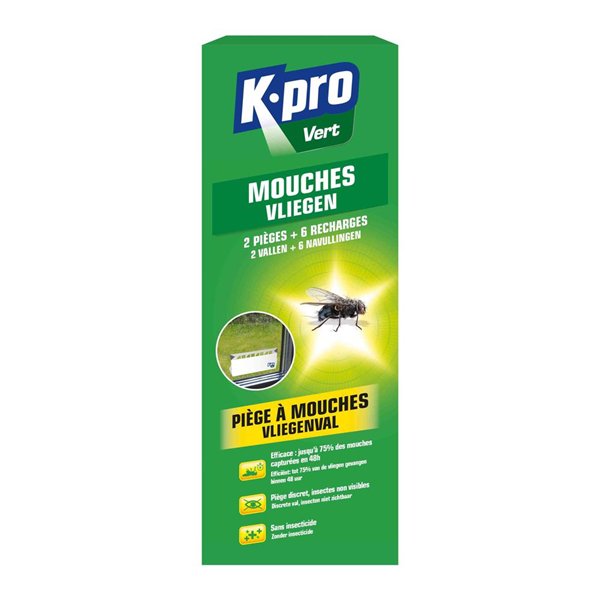 KPRO - Piège à mouches - Lot de 2