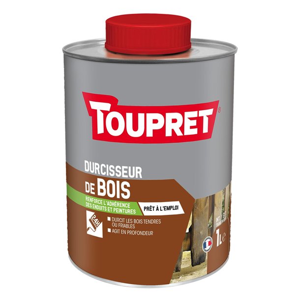 TOUPRET - Durcisseur de bois intérieur extérieur liquide 1l