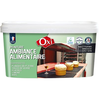 OXI - Peinture mur/plafond alimentaire blanc 2.5l