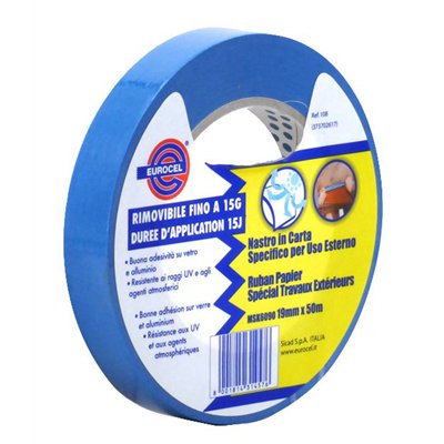 EUROCEL - Ruban de Masquage Bleu 25mmx50m