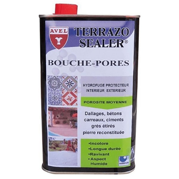 AVEL - Bouche-Pores Terrazo Sealer Bidon 1L vert