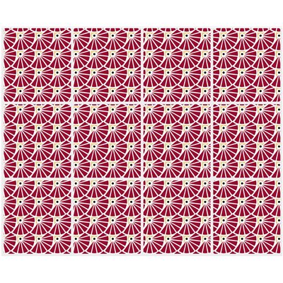 DECO STYL - Carrelage Adhésif 3D Manon Rouge