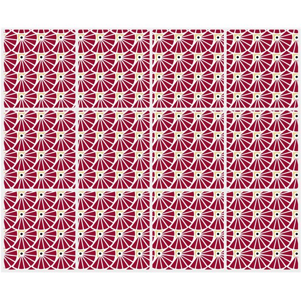 DECO STYL - Carrelage Adhésif 3D Manon Rouge