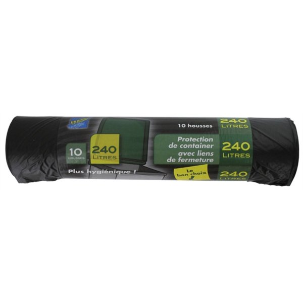 PUBLI EMBAL - Housses Protection Container avec Lien 240L Rouleau de 10