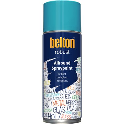 BELTON - Peinture de Finition Brillante Robust Aérosol 400ml bleu bermudes