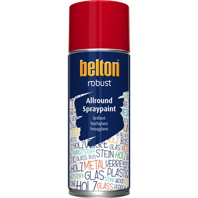 BELTON - Peinture de Finition Brillante Robust Aérosol 400ml rouge lobster