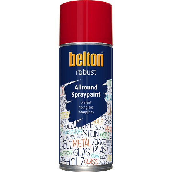 BELTON - Peinture de Finition Brillante Robust Aérosol 400ml rouge lobster