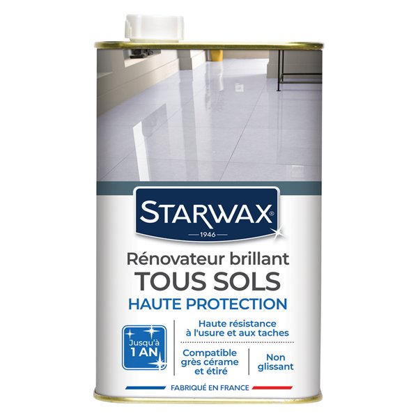 STARWAX - Protection brillante spéciale carrelage émaillé 1L
