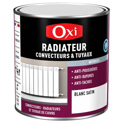 OXI - Peinture radiateur satin 500ml blanc