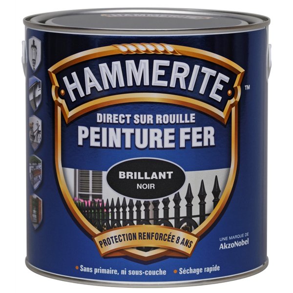 HAMMERITE - Hammerite fer bril.laque 2l5 blanc