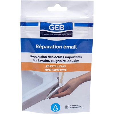 GEB - Pâte répare émail 2x20g