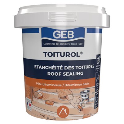GEB - Mastic bitumeux toiture boîte n3 900g noir