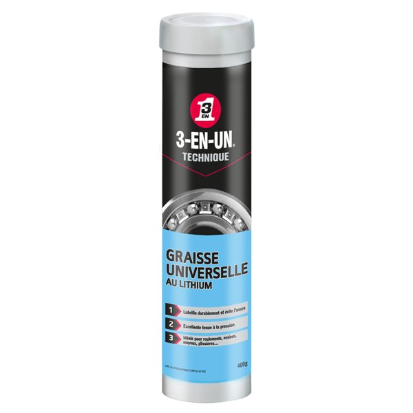 3-EN-UN - Graisse universelle au lithium - 400g