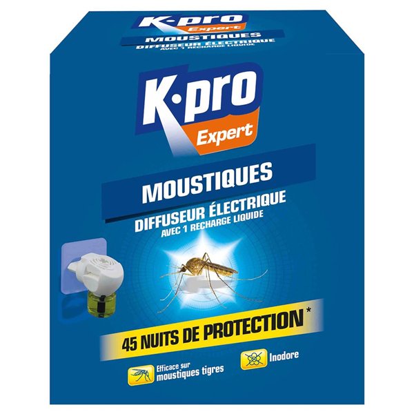 KAPO - Anti Moustiques 1 Diffuseur + 1 Recharge Liquide