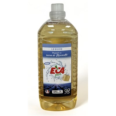 ECA PROS - Lessive blanc et couleur parfum savon de Marseille 2 L
