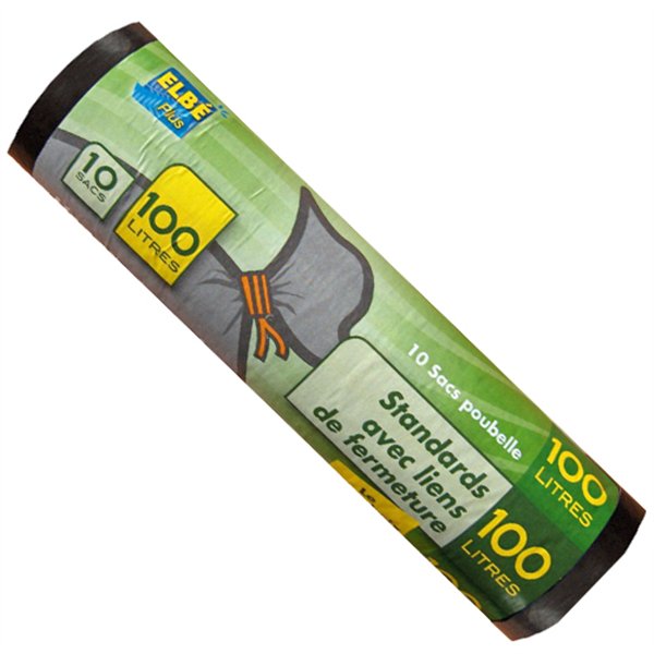 PUBLI EMBAL - Sacs Poubelle "Standards" Noir en Rouleau