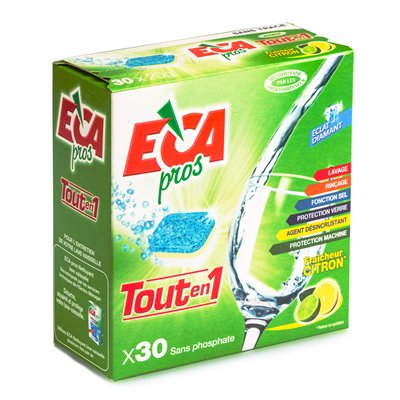 ECA PROS - Pastille lave-vaisselle tout-en-1 x 30