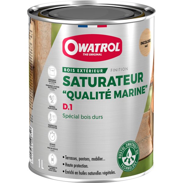 OWATROL - Durieu saturateur bois deks olje D1 1l