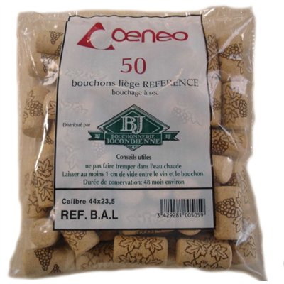 BOUCHONNERIE JOCONDI - Bouchon cylin.altec44x23.5 sac50 satinés