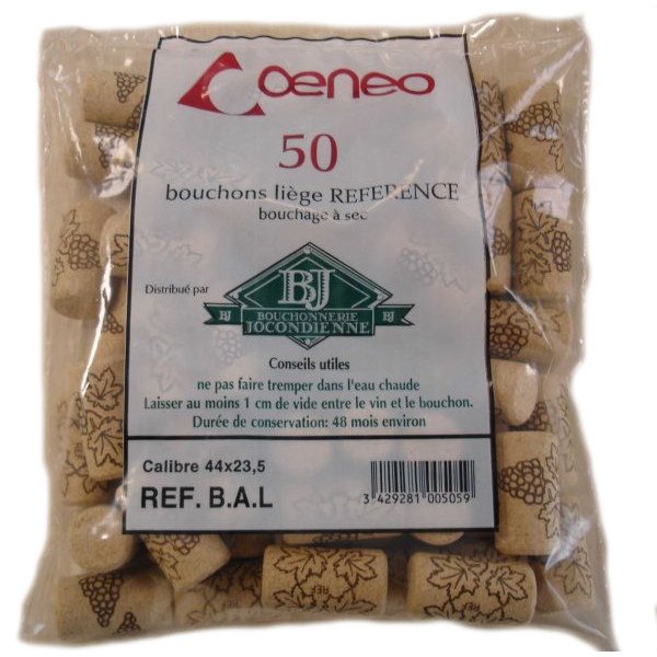 BOUCHONNERIE JOCONDI - Bouchon cylin.altec44x23.5 sac50 satinés