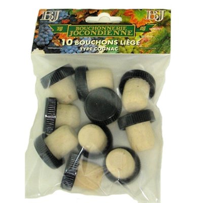 BOUCHONNERIE JOCONDI - bouchons liège type COGNAC LOT DE 10