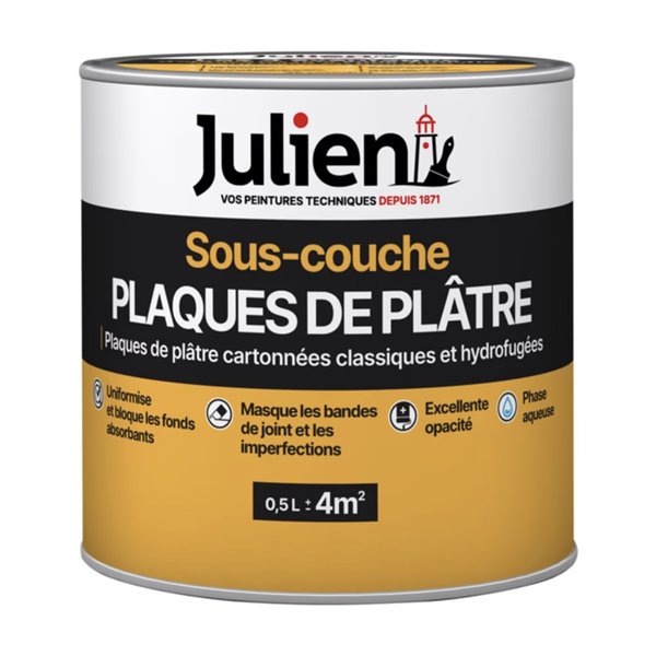 JULIEN - Julien s/couche j6 plaque platre 0.5l