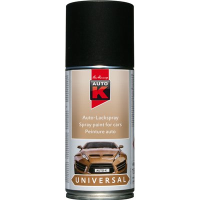 AUTO K - Peinture de Finition Mate Noir Aérosol 150ml