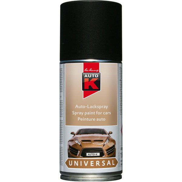AUTO K - Peinture de Finition Mate Noir Aérosol 150ml