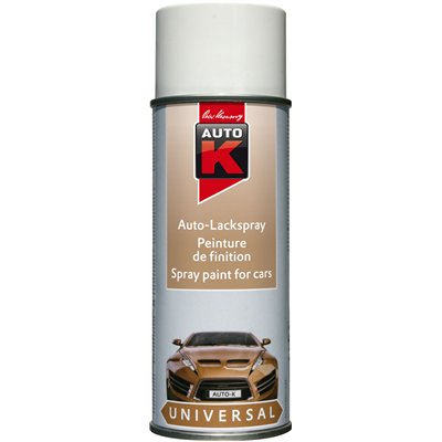 AUTO K - Peinture de Finition Brillante Blanc Aérosol 400ml