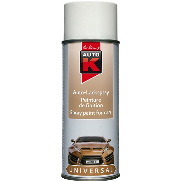 AUTO K - Peinture de Finition Brillante Blanc Aérosol 400ml