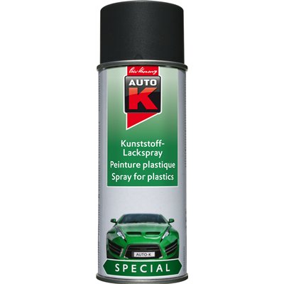 AUTO K - Peinture Spéciale Plastique Gris Anthracite Aérosol 400ml
