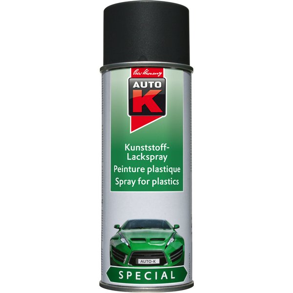 AUTO K - Peinture Spéciale Plastique Gris Anthracite Aérosol 400ml