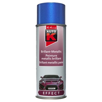 AUTO K - Peinture Effet Métal Bleu Le Mans Aérosol 400ml