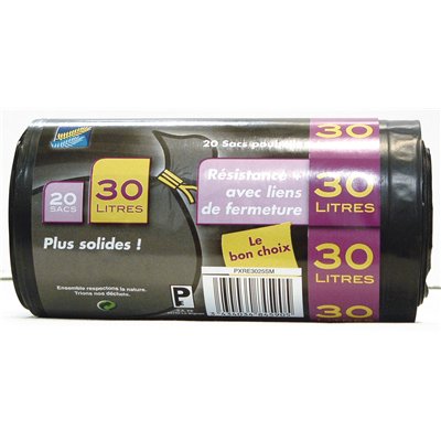 SPHERE - Sac poubelle renforcé - 30 L - x20 - 50 x70 cm
